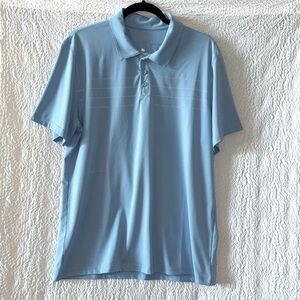 The Normal Brand Performance Four Stripe Short Sleeve Polo Shirt